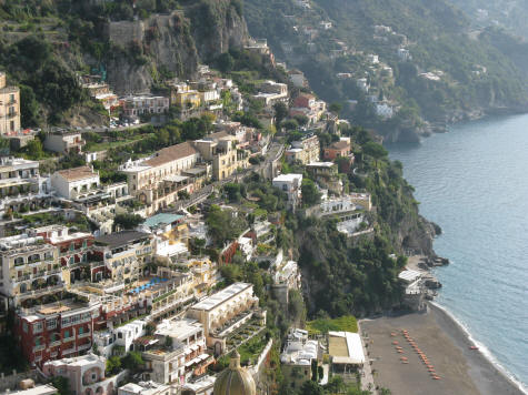 Beach in Positano Italy