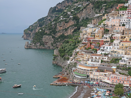 Mediterranean Seashore at Positano Italy